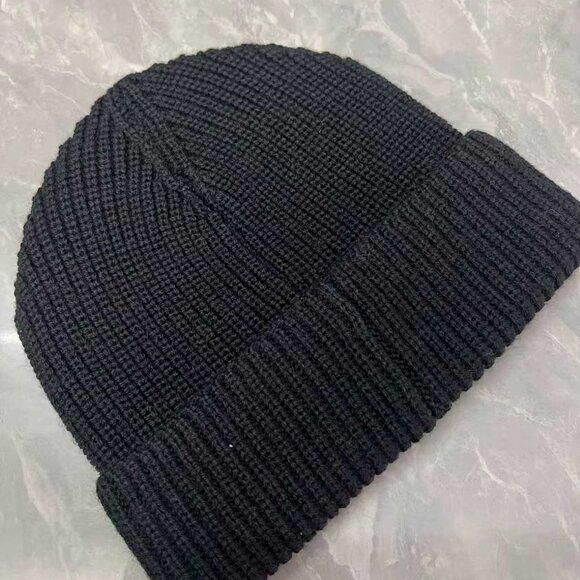 CELINE Wool Beanie Arc de Triomphe Patch Beanie - Picture 2 of 7